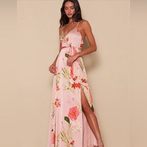 BRAND NEW WITH TAGS!!! Beautiful Blush Pink Maxi Dress!